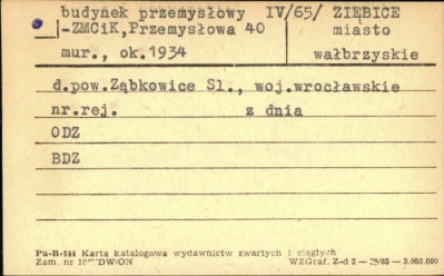 budynek przemysłowy IV - ZMCiK, skan 1