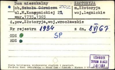 dom mieszkalny ob. zakład opieki zdrowotnej, skan 1