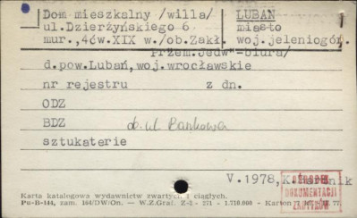dom mieszkalny (willa), (Zakł. Przem. Jedw. - biura), skan 1