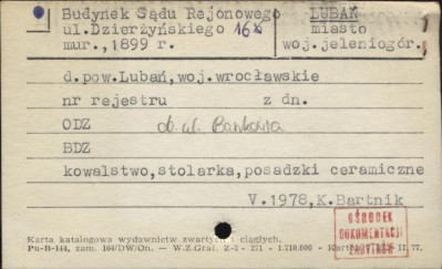 budynek Sądu Rejonowego, skan 1