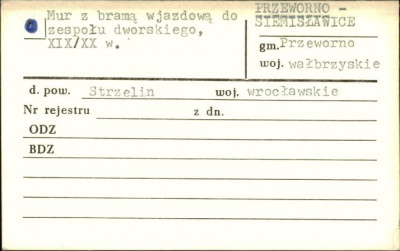 mur z bramą wjazdową do zespołu dworskiego, skan 1