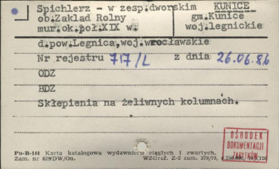 spichlerz - w zesp. dworskim ob. Zakład Rolny, skan 1