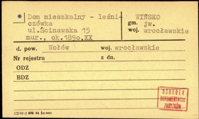 dom mieszkalny - leśniczówka, skan 1