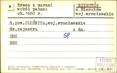 brama z murami wokół pałacu, skan 1