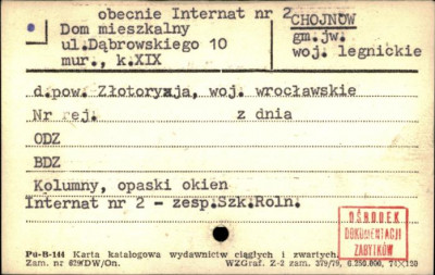 dom mieszkalny, obecnie internat nr 2, skan 1
