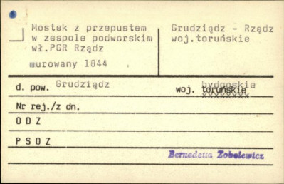 mostek z przepustem w zespole podworskim, skan 1