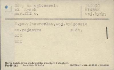 słup na ogłoszenia, skan 1