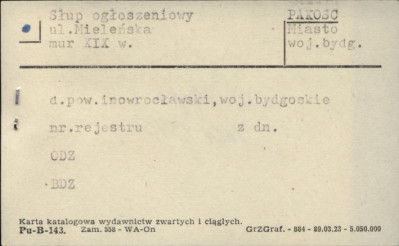 słup ogłoszeniowy, skan 1