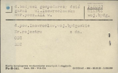 budynek gospodarczy dziś garaż, skan 1