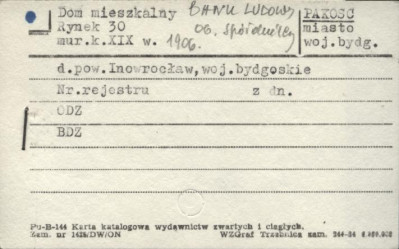 dom mieszkalny, bank ludowy, ob. spółdzielczy, skan 1