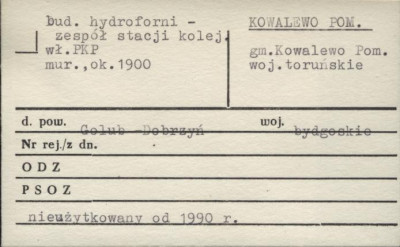 budynek hydroforni - zespół stacji kolejowej, skan 1