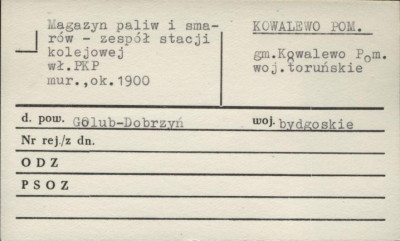 magazyn paliw i smarów - zespół stacji kolejowej, skan 1