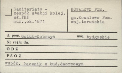 sanitariaty - zespół stacji kolejowej, skan 1