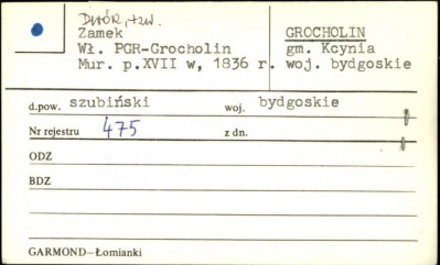 dwór, tzw. zamek, skan 1