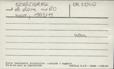 sześciorak ob. dom mieszkalny, skan 1
