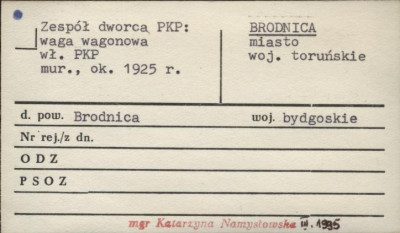 zespół dworca PKP - waga wagonowa, skan 1