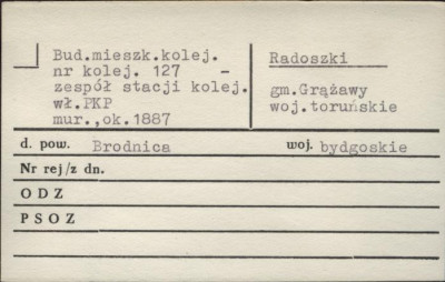 budynek mieszkalny kolejowy nr 127 - zespół stacji kolejowej, skan 1
