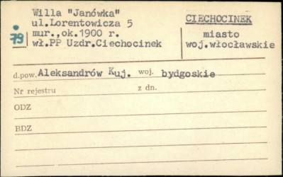 willa Janówka, skan 1