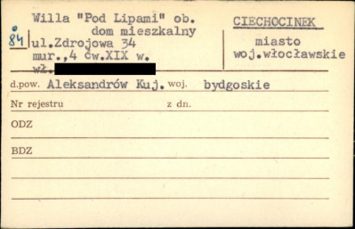 willa Pod Lipami, ob. dom mieszkalny, skan 1