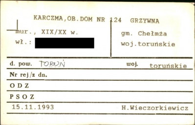 karczma, ob. dom nr 124, skan 1