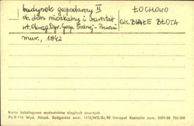 budynek gospodarczy, II ob. dom mieszkalny i warsztat, skan 1
