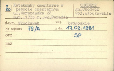 katakumby cmentarne w zespole cmentarnym, skan 1