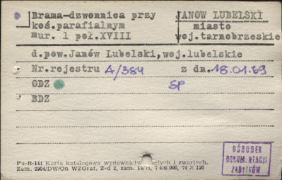 brama-dzwonnica przy kościele par., skan 1