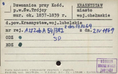 dzwonnica - zespół klasztorny augustianów, tzw. nowy, skan 1