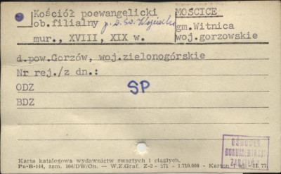 kościół ewangelicki, ob. kościół fil. pw. św. Wojciecha, skan 1