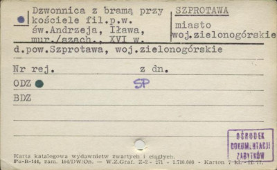 dzwonnica z bramą, skan 1