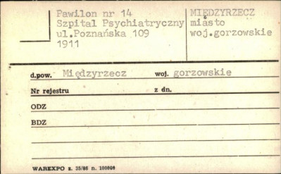 pawilon nr 14 Szpital Psychiatryczny, skan 1