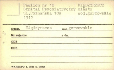 pawilon nr 18 Szpital Psychiatryczny, skan 1