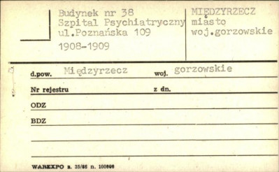 budynek nr 38 Szpital Psychiatryczny, skan 1