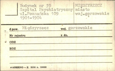 budynek nr 39 Szpital Psychiatryczny, skan 1