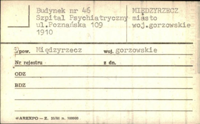 budynek nr 46 Szpital Psychiatryczny, skan 1
