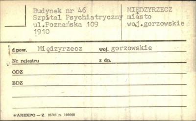 budynek nr 46 Szpital Psychiatryczny, skan 1