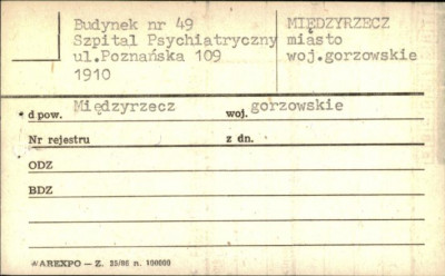 budynek nr 49 Szpital Psychiatryczny, skan 1