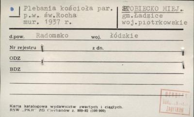 plebania kościoła par. pw. św. Rocha, skan 1