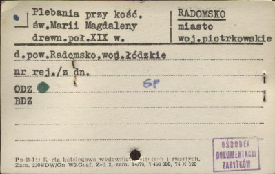 plebania przy kośc. św. Marii Magdaleny, skan 1