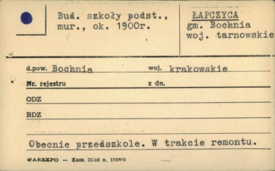 bud. szkoły podst., ob. przedszkole, skan 1