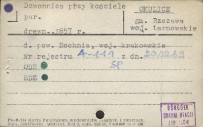 dzwonnica przy kościele, skan 1