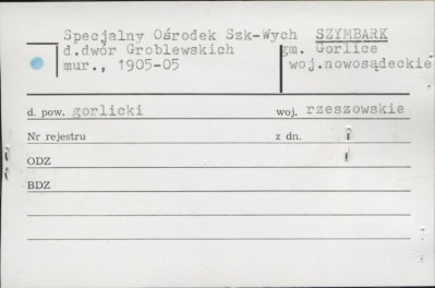Specjalny Ośrodek Szk-Wych, d. dwór Groblewskich, skan 1