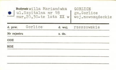 willa Marianówka, skan 1