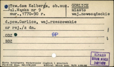 tzw. dom Kolberga, ob. muz., skan 1