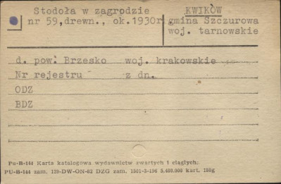 stodoła w zagrodzie, skan 1