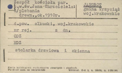 plebania w zespole kościoła par. pw. św. Jana Chrzciciela, skan 1