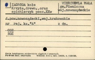 zagroda koło krzyża oraz spichlerzyk, skan 1