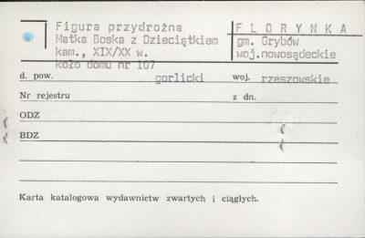 figura przydrożna Matka Boska z Dzieciątkiem, skan 1