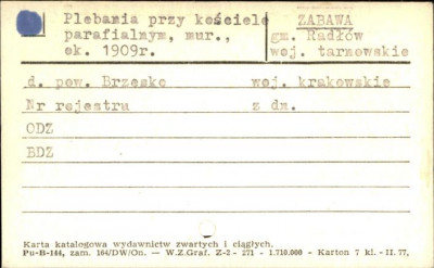 plebania przy kościele parafialnym, skan 1