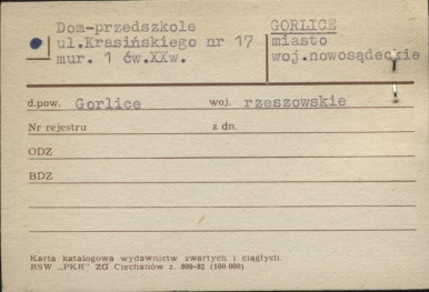 dom - przedszkole, skan 1